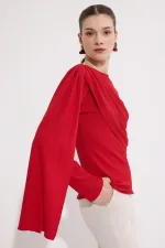 CHEMISE EN MAILLE DRAPÉE