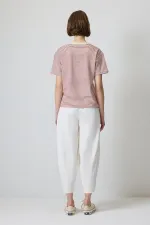 100% COTTON PANTS WITH ELASTIC WAISTBAND 100% COTTON PANTS WITH ELASTIC WAISTBAND