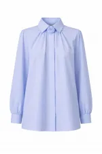 100% COTTON SHIRT WITH ROSE DETAIL