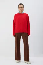 BELİ LASTİKLİ NERVÜRLÜ PANTOLON