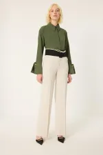 CHEMISE EN POPLIN À POIGNETS LARGES