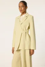 TIE-UP JACKET AND TROUSER SET