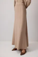 ENSEMBLE CHEMISE ET JUPE TEXTURÉES AVEC CEINTURE