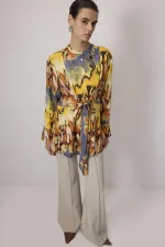 PATTERNED VISCOSE TUNIC