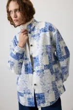 Shawl Pattern Bomber Jacket Shawl Pattern Bomber Jacket