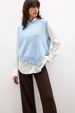 ASİMETRİK KESİM TRİKO SÜVETER