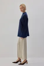 CONTRASTING COLORS KNITTED TUNIC