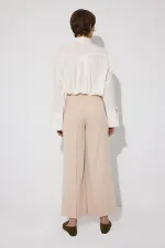 Modal blend flannel ribbed trousers Modal blend flannel ribbed trousers