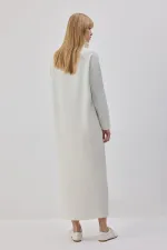 ROBE DROITE AVEC FERMETURE ÉCLAIR