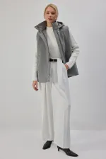 HOODED PUFFER VEST