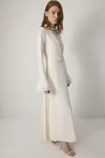 GILET EN CRÊPE PLISSÉ