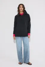 POLO YAKA DÜĞMELİ TRİKO KAZAK