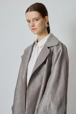 JACQUARD DOUBLE-BREASTED JACKET JACQUARD DOUBLE-BREASTED JACKET
