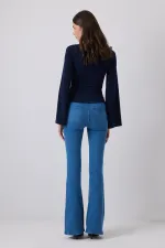 FİYONK DETAYLI DRAPELİ BLUZ