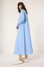 ÇİZGİLİ GÖMLEK ELBİSE