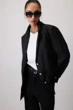 ÇİZGİLİ BLAZER CEKET