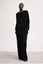 Tunique drapée asymétrique