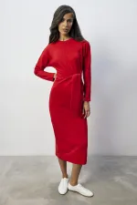 BAĞLAMALI ÇELİK ÖRME ELBİSE