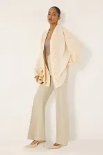 KIMONO WITH ROSE EMBELLISHMENT AND STONES