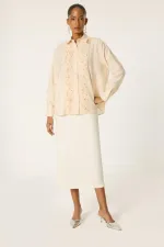 SHIRT WITH ROSE MOTIF