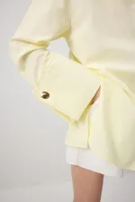 GENİŞ MANŞETLİ POPLİN GÖMLEK