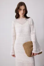 PAMUKLU ÖRGÜ ELBİSE