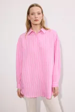 CHEMISE À RAYURES EN VISCOSE