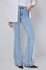 ULTRA LİKRALI İSPANYOL PAÇA DENİM PANTOLON