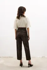 LEOPAR DESENLİ HAVUÇ PANTOLON