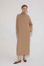 Robe en viscose à col châle