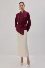 DRAPED BLOUSE DRAPED BLOUSE