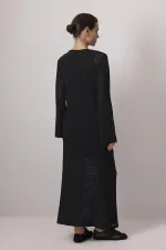 PAMUKLU BRODE ELBİSE