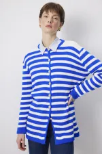 CARDIGAN LONG À BOUTONS DORÉS