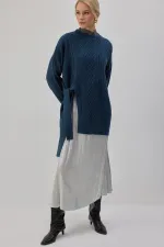 SIDE-TIE KNITTED TUNIC