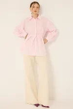 CHEMISE EN POPLINE À MOTIFS FLORAUX