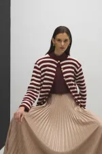 CARDIGAN LONG À BOUTONS DORÉS