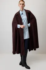 Poncho Cashmere Coat