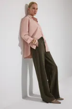 BELİ LASTİKLİ ÖRME PANTOLON