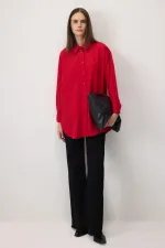 OVERSİZE KREP GÖMLEK