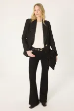 VESTE CROISÉE À PAILLETTES