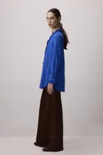 V YAKA FIRFIRLI GÖMLEK