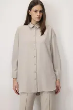 OVERSIZE CREPE SHIRT