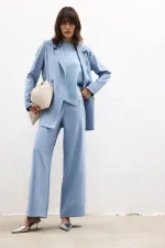 PANTALON LARGE EN CRÊPE