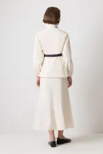 ENSEMBLE CHEMISE ET JUPE AVEC CEINTURE