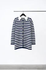 CARDIGAN LONG À BOUTONS DORÉS