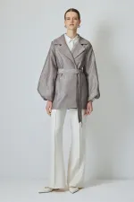 JACQUARD DOUBLE-BREASTED JACKET JACQUARD DOUBLE-BREASTED JACKET
