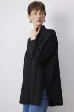 CHEMISE EN POPLIN COUPE SURDIMENSIONNÉE