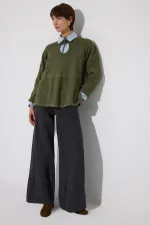 ÖNDEN BAĞLAMALI TRİKO KAZAK