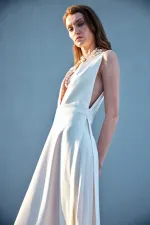 GILET EN CRÊPE PLISSÉ