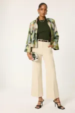 PANTALON DÉCONTRACTÉ TAILLE HAUTE